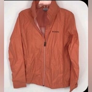 Columbia Women's Vibrant Orange Windbreaker Large
